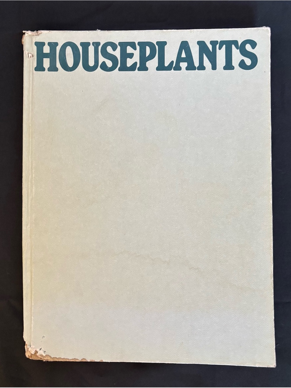 Houseplants Hardcover Book - Cream Cover